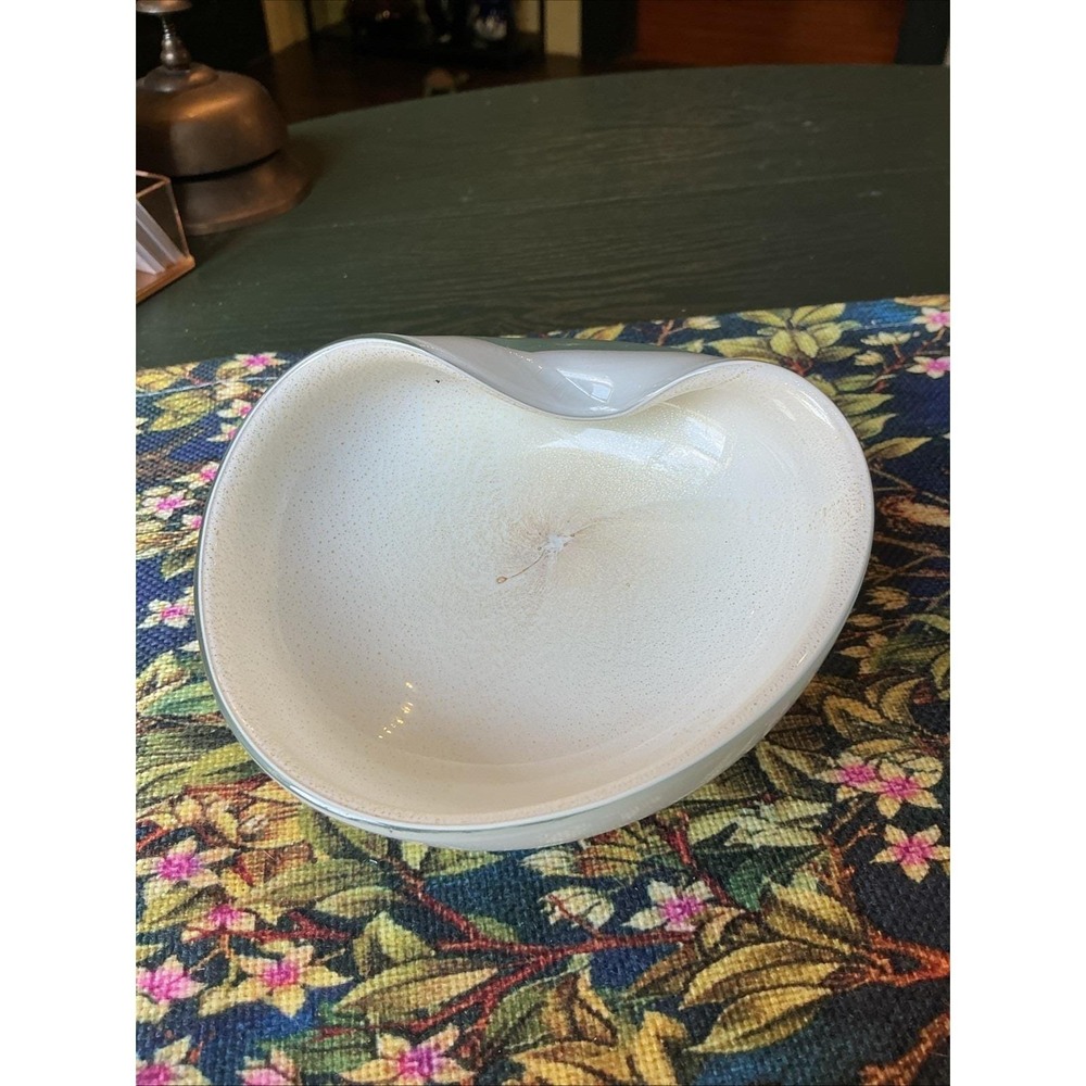 VTG 5" Alfredo Barbini Murano Cased Art Glass Bowl Ashtray Gold Aventurine MCM